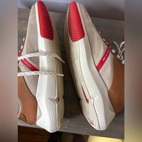 Men's Beige and Brown Cole Hann Zero Grand Sneakers Size 12 - Picture 6 of 7